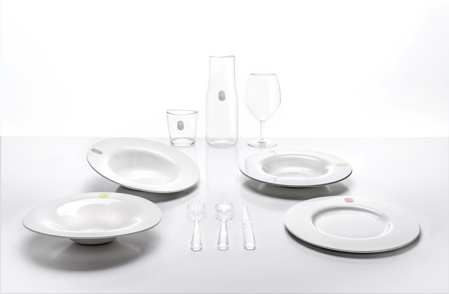 Assiette creuse I.D.Ish by D´O Auumn / Inclinée Kartell Blanc en Matière